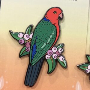 King Parrot (Male) Enamel Pin