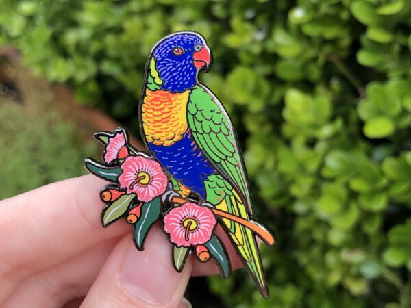 Rainbow Lorikeet - Enamel Pin