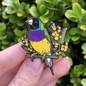 Gouldian Finch - Enamel Pin