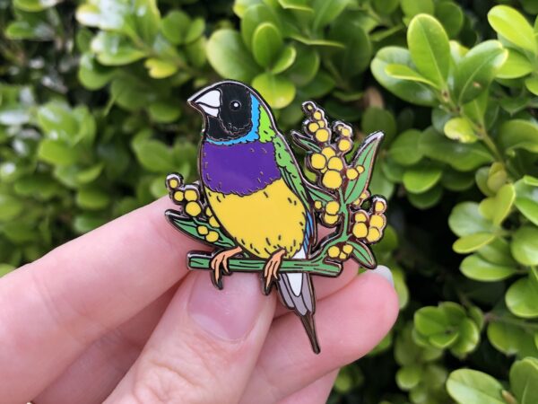 Gouldian Finch - Enamel Pin