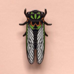 Cicada (Double Drummer) - Enamel Pin