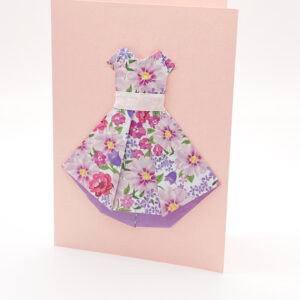 Dress Origami Greeting Card