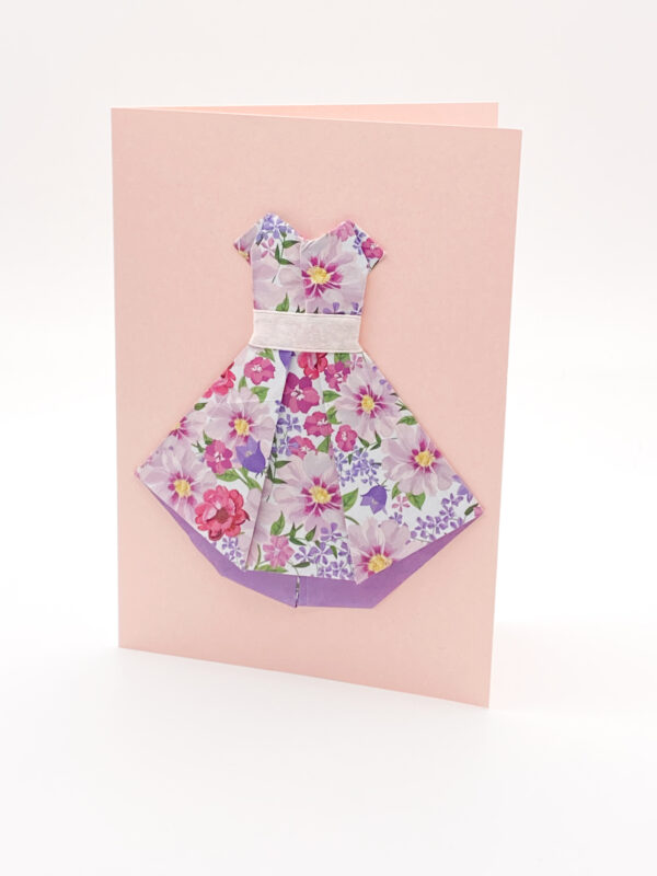 Dress Origami Greeting Card