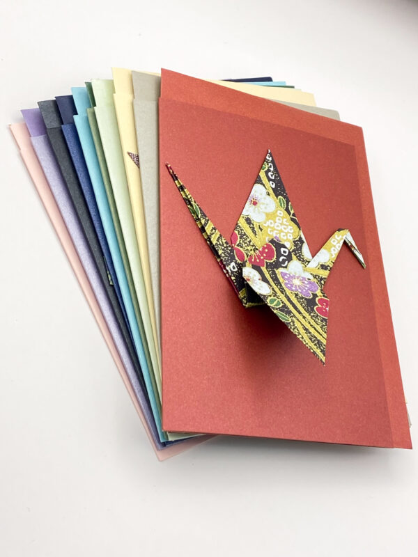 Set of 10 mixed Origami greeting cards