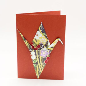 Crane Origami greeting card