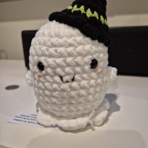 Crochet Halloween Ghost with Hat