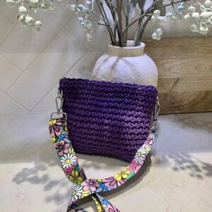 Harper Crossbody Bag - Purple (daisy)