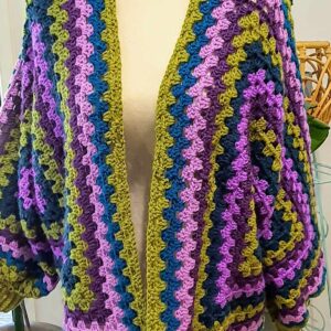 Hakea Hexagon Crocheted Cardigan