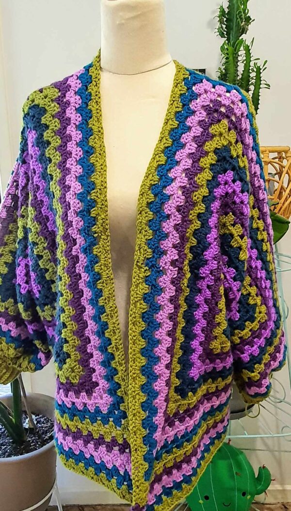 Hakea Hexagon Crocheted Cardigan