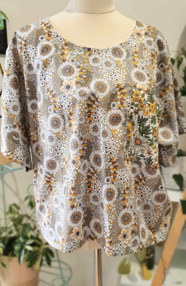 Rhodanthe Top - Sunflower Print