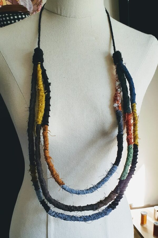 Rope Necklace - Recycled Fabric