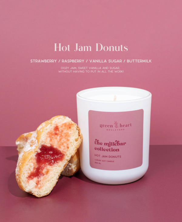 Hot Jam Donut Candle