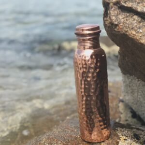 Ayurvedic Hammered Copper Water Drink Bottle