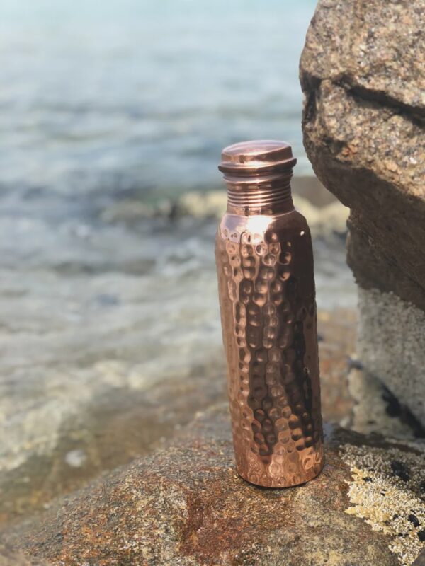 Ayurvedic Hammered Copper Water Drink Bottle