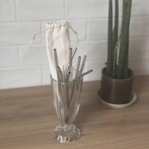 Straws Set Of 8 Plus 2 Cleaners In A Take With You Bag